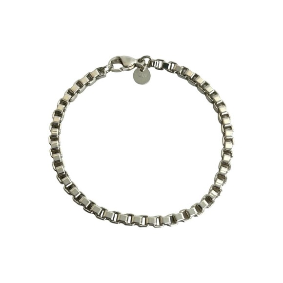 TIFFANY Jewelry - TIFFANY&Co. Tiffany Venetian Sterling Silver 925 Chain Bracelet Bangle for Wo...